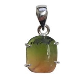 TURMALINA MULTICOLOR COLGANTE PLATA