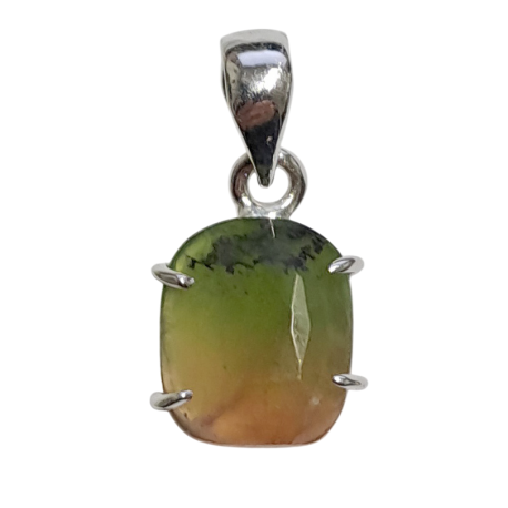 TURMALINA MULTICOLOR COLGANTE PLATA