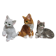 GATOS 3 DIFERENTES 8,5CM 2055633
