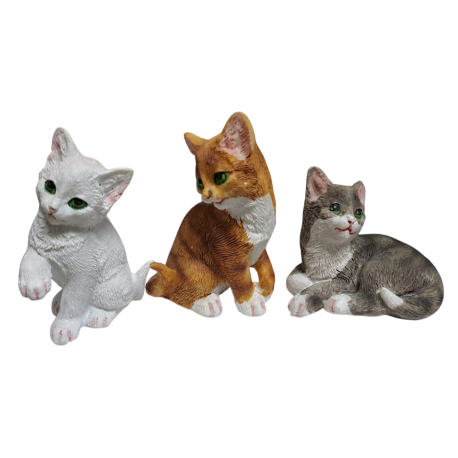 GATOS 3 DIFERENTES 8,5CM 2055633