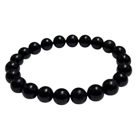 AZABACHE 8mm BOLA PULSERA