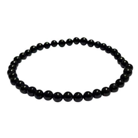 AZABACHE 4mm BOLA PULSERA