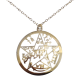 COLGANTE CON CADENA ACERO TETRAGRAMATON 3CM