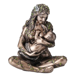 GAIA MADRE TIERRA CON BEBE 9,50x6x11cm 33923