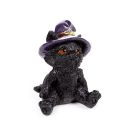 GATO NEGRO DE BRUJA 6X5CM APROX WS163C