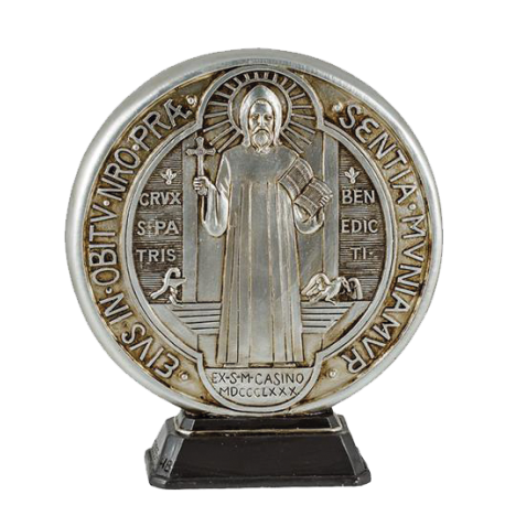 MEDALLA SAN BENITO 18CM BASE-16074