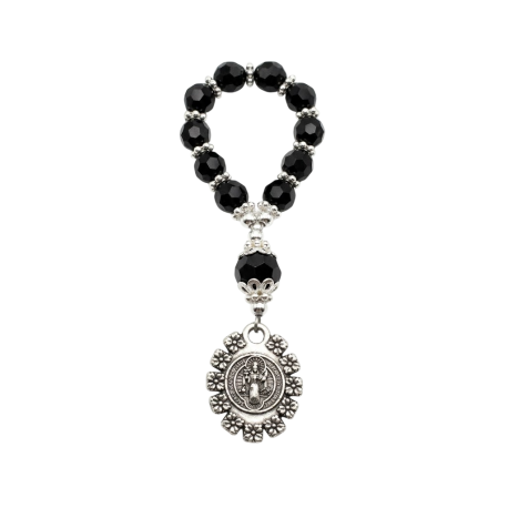 BENITO DECENARIO ROSARIO DEDO CRISTAL NEGRO 03016106