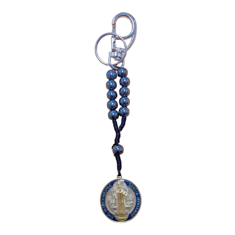 LLAVERO BENITO DENARIO HEMATITE MEDALLA ESMALTADA 06010241