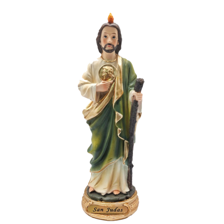 SAN JUDAS 20CM BASE REDONDA DORADA NOMBRE 02030864