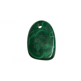 MALAQUITA RODADO AGUJERO 3 A 4CM APROX