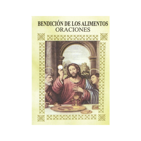 LIBRITO ORACIONES BENDICION DE LOS ALIMENTOS 7X5 M