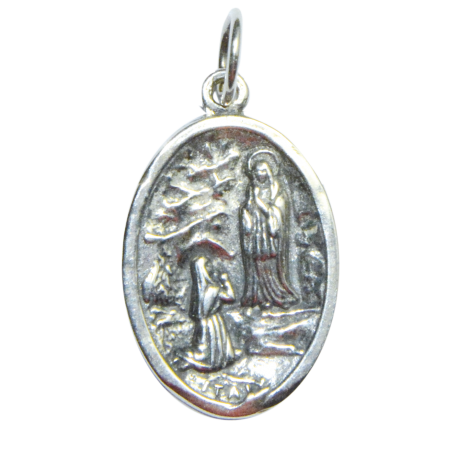 MEDALLA VIRGEN DE LOURDES 2,5 CM