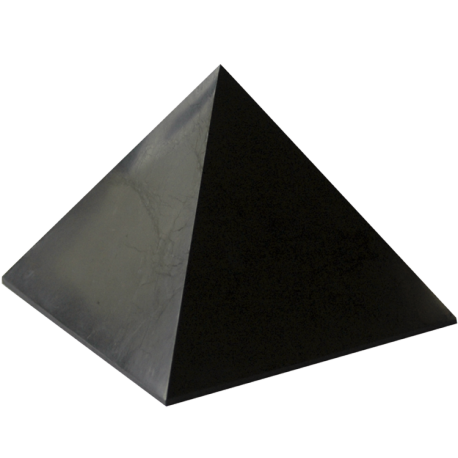 SHUNGIT PIRAMIDE PULIDA 4CM