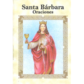 LIBRITO ORACIONES BARBARA 7X5 CM