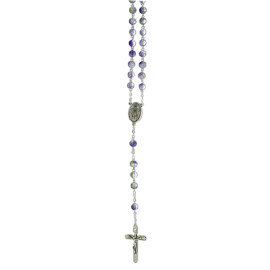 ROSARIO CRISTAL VERDE MORADO (REF. 1644)